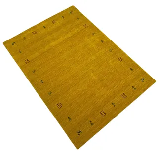 WAWA TEPPICH Orientteppich Gold Gabbeh Teppich 100% Wolle Loom Handgefertigt G-630 T (160 x 230 cm)