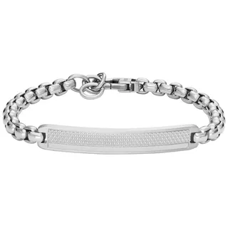 Fossil Knox Armband Silberfarben Edelstahl JF04767040 Einheitsgröße