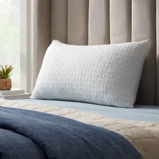 Lucid 50 x 70 cm Kopfkissen mit Hybridfüllung aus zerkleinertem Memory Foam und Microfaser – herausnehmbare, anpassbarer Füllung – waschbarer Bezug – für Seiten, Rücken, und Bauchschläfer