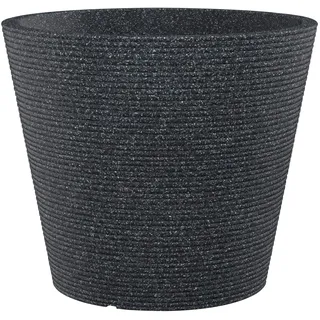 Scheurich Pflanzkübel Coneo Ø 30 x 24 cm schwarz granit