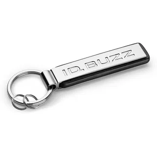 Volkswagen 000087010CKYPN Schlüsselanhänger Metall Anhänger Schlüsselring, mit ID.Buzz Schriftzug, silber