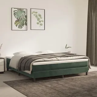 Taschenfederkernmatratze Dunkelgrün 160x200x20 cm Samt Matratze, Boxspringmatratze, Bettmatratzen, Federmatratze
