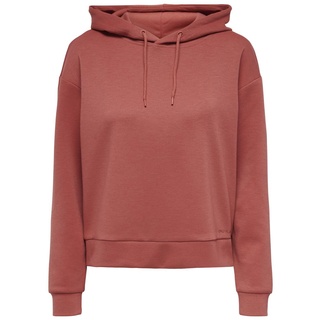 ONLY Damen ONPLOUNGE LS Hood SWT NOOS Kapuzenpullover, Mineral Red, 32