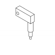 Mahr 5114078 UKV-A Drehelement, kompakt mit Rückholfeder, 90 Grad Winkel, 200 mm Länge