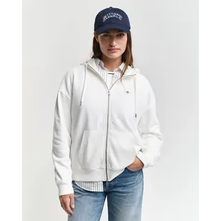 Gant Kapuzensweatjacke »SHIELD ZIP HOODIE«, Grafische GANT-Stickerei auf der Brust Gant EGGSHELL S