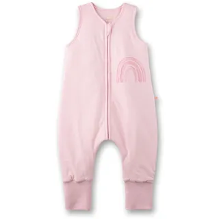 Sanetta Baby-Schlafsack mit Füßen Rosa | Praktischer und bequemer Unisex-Schlafsack aus Bio-Baumwolle. Baby-Schlafsack mit Reißverschluss und Regenbogen-Print | Baby Sleeping Bag