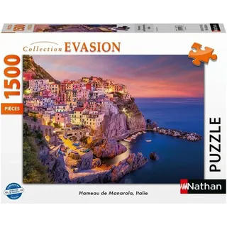 Ravensburger Nathan Erwachsenenpuzzle 1500 Teile – Motiv Manarola, Italien