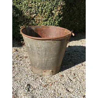 Pflanzeimer Zink, Vintage Pflanzeimer Zink, Vintage - klein