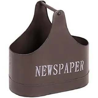 Haku-Möbel HAKU Möbel Zeitungsständer 28995 braun Metall, DIN A4
