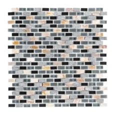 Mosaik Glas & Stein 5th Avenue Black Mix Seashell 28,5 cm x 28,5 cm