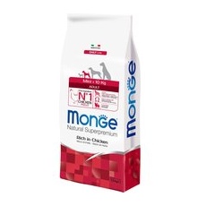 2x7,5 kg Pui Adult Mini Monge Natural Superpremium Hrană uscată câini