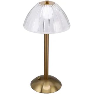Industrielle LED Tischlampe – USB Wiederaufladbar, Stufenlos Dimmbar, Rustikale Schreibtischlampe, Nachttischlampe für Restaurant, Bar & Café
