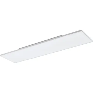 EGLO LED Deckenleuchte Turcona-CCT, 1 flammige Deckenlampe mit Fernbedienung, Lichtfarben einstellbar (warm-, neutral-, kaltweiß), dimmbar, LED Panel aus Metall und Kunststoff in Weiß, L 118,7 cm