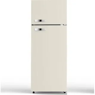 GK210-2 CR Retro-Kühl-Gefrierkombination (206 l, 1430 mm hoch, Creme)