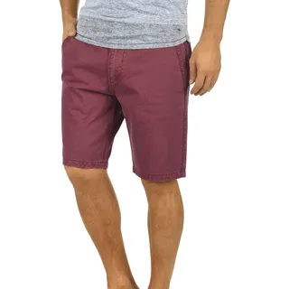 Chinoshorts SOLID "Chinoshorts SDPinhel", Herren, Gr. XL, N-Gr, rot (wine rot), Obermaterial: 100% Baumwolle CO., Hosen Chinoshorts
