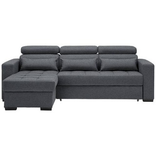 CARRYHOME Ecksofa Dunkelgrau, - SC ca. 240,00x179,00