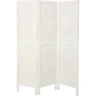 Spanische Wand Atmosphera Weiß Paulonia-Holz (170 x 119 cm) - Weiß