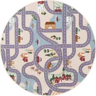 Snapstyle Snapstyle, Spielteppich | Spielmatte, Fun Town 160 x 160 cm)