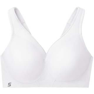 GLAMORISE Nahtloser MagicLift-Sport-BH - Weiss Unterwäsche Damen