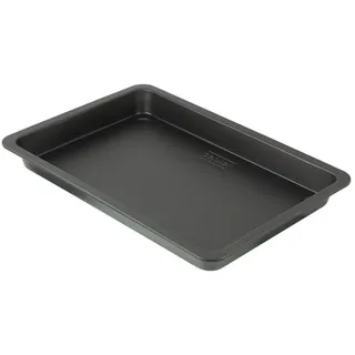 Zenker Pflaumenkuchenblech Black Metallic – 42 x 29 x 4 cm, Hochwertiges Backblech für klassische Blechkuchen, Antihaftbeschichtet, Reinigung per Hand, Hitzebeständig bis 230 °C, Made in Germany