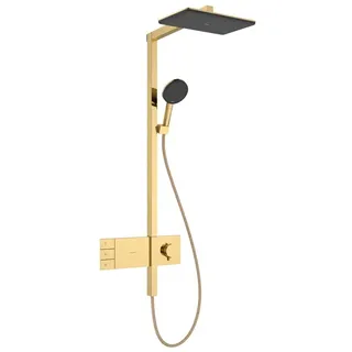 Hansgrohe Raindance Alive Q Duschsystem 210/340 2jet mit ShowerSelect Comfort, polished gold optic