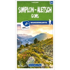 Simplon - Aletsch Goms 42 Wanderkarte 1:40 000 matt laminiert