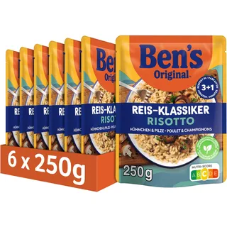 BEN'S ORIGINALTM Fertiggericht Risotto mit Hühnchen & Pilze 6 x 250g