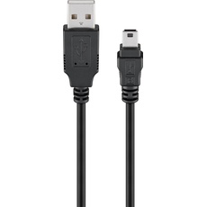 Bild USB 2.0 USB Kabel 1,8 m USB A Mini-USB B Schwarz