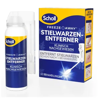 Scholl Freeze Away Stielwarzen-Entferner-Set, entfernt Hautanhängsel in 1 Behandlung, Stielwarzenentfernung an Hals Brust Achsel Achselhöhle Rücken und Leisten klinisch nachgewiesen, 12 Behandlungen