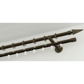 GARDINIA Vorhangstange Chicago 1-läufig Ø 20 mm 200 cm Bronze