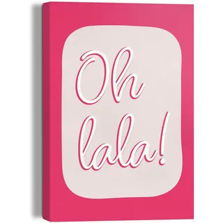 Leinwandbild REINDERS "Oh La La", rosa (farbe bild(er): rosa), B:20cm H:30cm T:2,5cm, Leinwand, Bilder, Leinwandbild