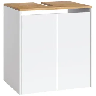 Vicco Waschbeckenunterschrank 60,2 x 65 cm Weiß/Eiche Artisan