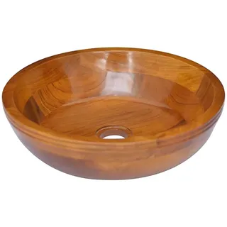 vidaXL Waschbecken Massivholz Teak 40x10 cm - Braun