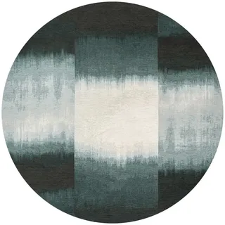 Louis De Poortere Teppich Deep Water Meditation Sendai 240/240 cm , Blau , Textil , Abstrakt , Rund , 240x240 cm , Oeko-Tex® Standard 100 , antistatisch, pflegeleicht, rutschfeste Unterfläche, für Fußbodenheizung geeignet, UV-beständig, waschbar , Teppiche und Böden, Teppiche