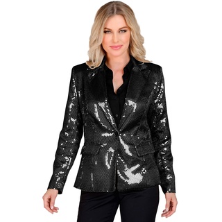 W WIDMANN MILANO Party Fashion - Party Fashion Blazer mit Pailletten für Damen, Disco Fever, Schlagermove, Jackett, Anzugjacke