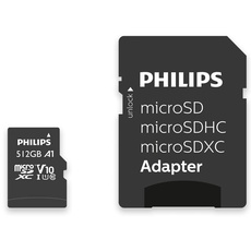 Bild microSDXC R80/W30 microSDXC 512GB Kit, UHS-I U1, A1, Class 10 (FM51MP45B)