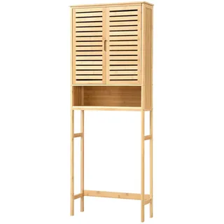 [en.casa] Toilettenschrank Geta 170 x 66 x 23 cm Beige