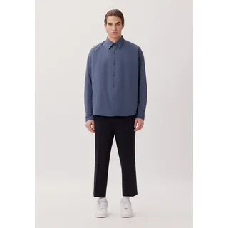 studio seidensticker Businesshemd »Studio« Oversized 1/1 Kentkragen Uni, grau