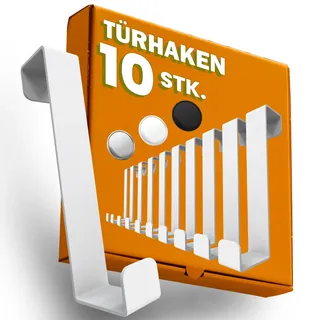 Menz Türhaken 10er Set Weiß