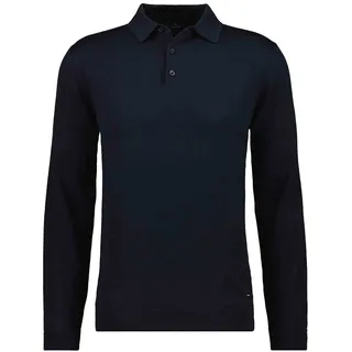 Rundhalspullover RAGMAN, Herren, Gr. 48, blau (dunkelblau, 711), Strick, 100% Wolle, hoch geschlossener Ausschnitt, Pullover Rundhalspullover