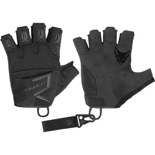 ACE Schakal Einsatz-Handschuh Fingerlos - Handschuhe Taktisch ohne Finger - für Paintball und Schießsport - Schwarz - L