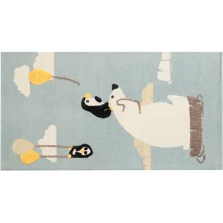 Beliani Kinderteppich BARUS Bunt 80 x 150 cm Baumwolle