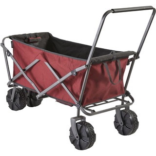 UQUIP Strand Bollerwagen Buddy Handwagen Transport Karre Garten Wagen Faltbar red