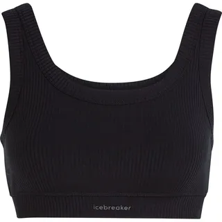 Icebreaker Merino Rib Lotus Sport-bh - black - XS