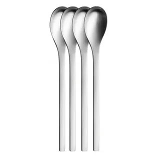 Puresigns Latte-Macchiato-Löffel ONE Extra (4 Stück) silberfarben