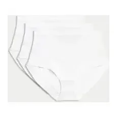 Womens Body by M&S 3er-Pack FlexifitTM-Taillenslips aus Modal - White, White, UK 12 (EU 40)