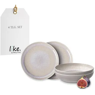 like. by Villeroy & Boch Tafelset 4tlg.EC Perlemor Sand Geschirr