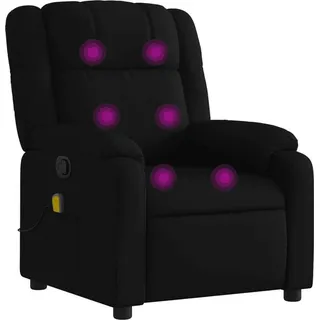 vidaXL Massagesessel Schwarz Stoff - Schwarz