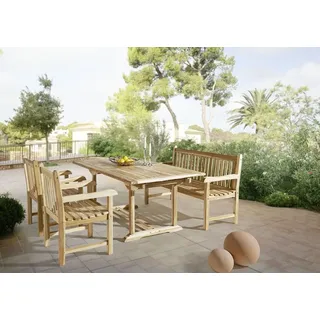 sam möbel gmbh KUBA Gartentisch ausziehbar 180-240 x 0 x 0 cm Beige