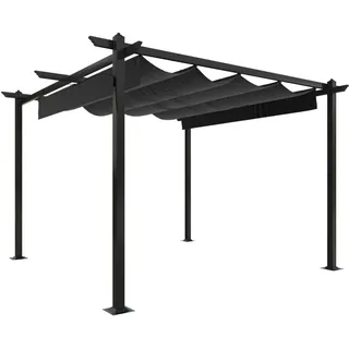 vidaXL Pavillon 3 x 3 m inkl. 4 Seitenteile Anthrazit/Grau